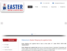 Tablet Screenshot of eastershipping.com